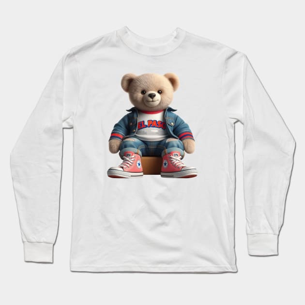 El Paso Teddy Bear Long Sleeve T-Shirt by Americansports